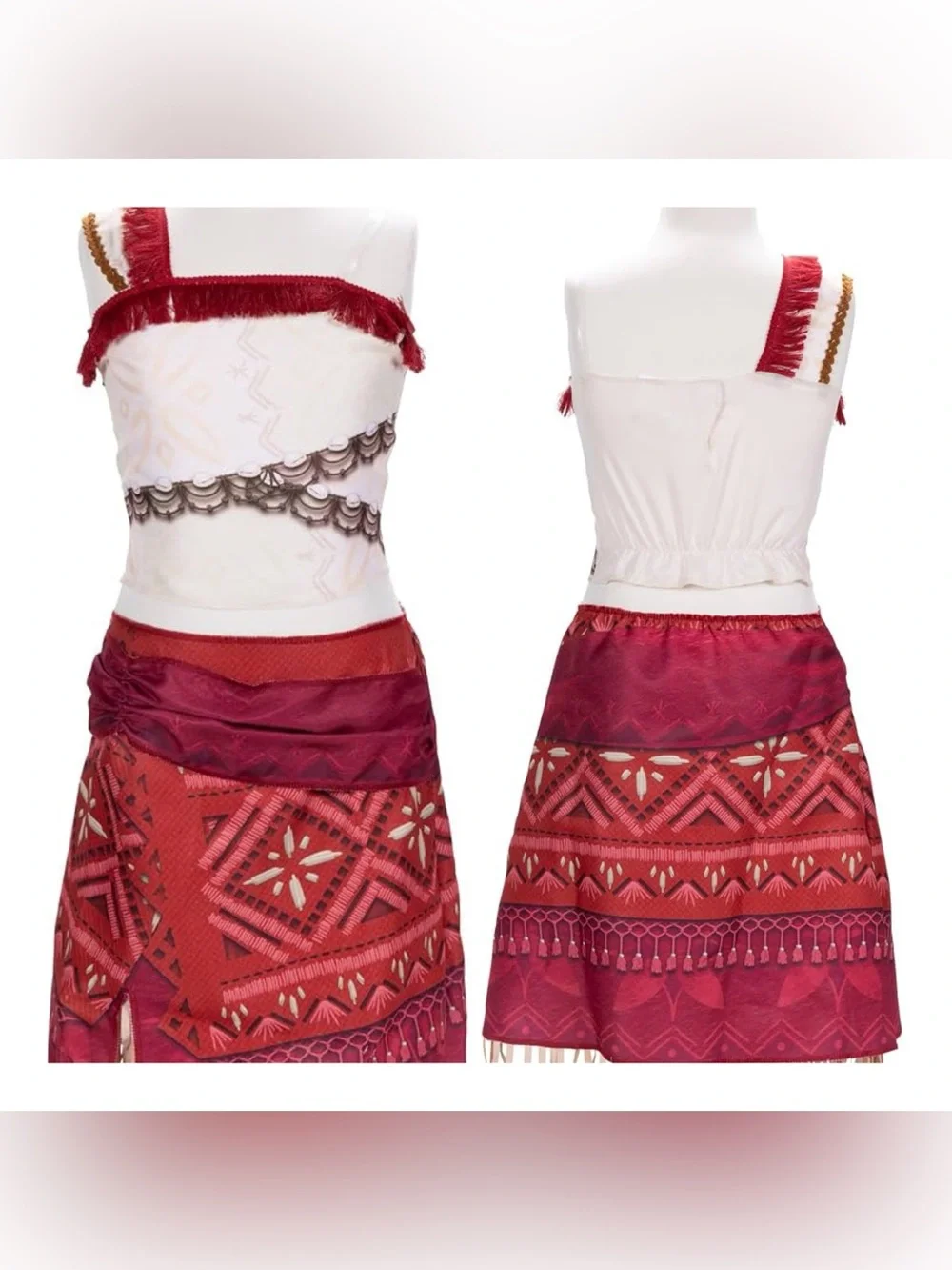 Disney Moana 2 Girls Fashion Dress Up Play Costume NWT